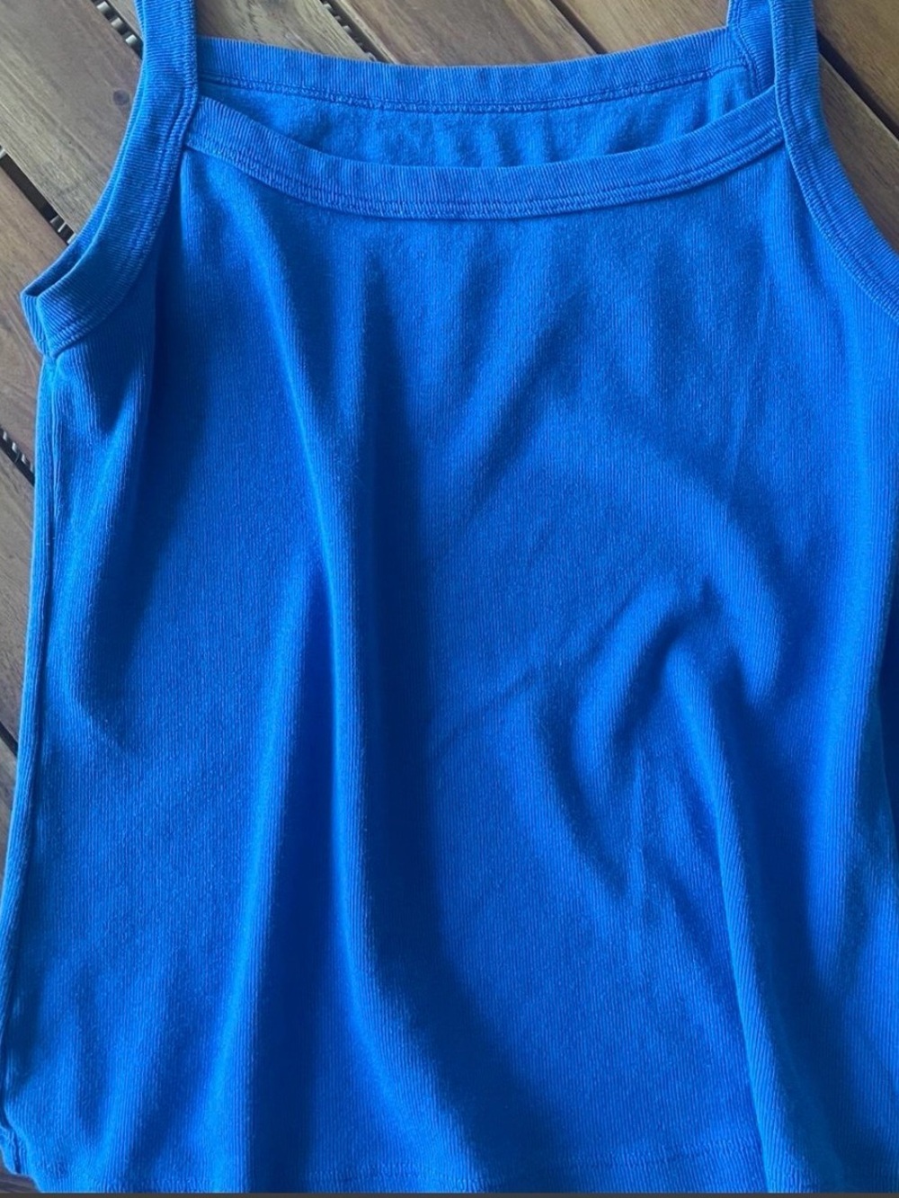 Brandy Melville Electric Blue Ribbed Tank
